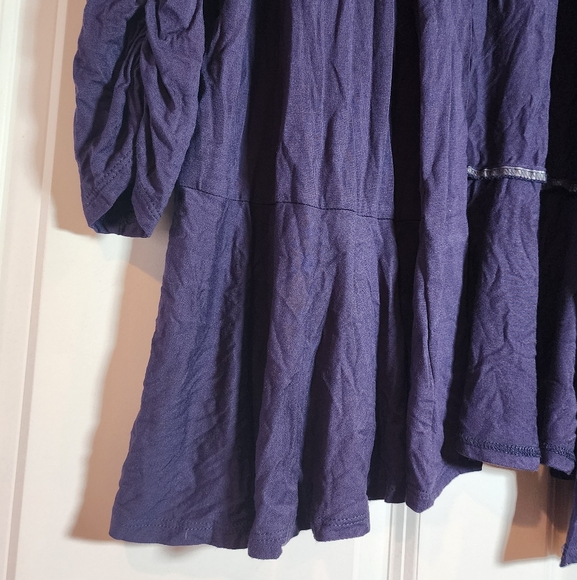 NY Collection Purple Blue Open Front Cardigan Sweater 1X - Picture 3 of 5